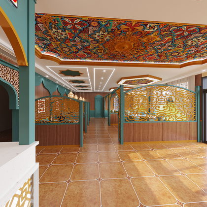 新疆餐厅效果图