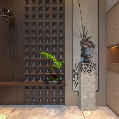 门厅玄关客厅宋氏美学风格FA1